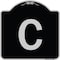 Signmission Sign with Letter C Heavy-Gauge Aluminum Architectural Sign, 18" x 18", BS-1818-22960 A-DES-BS-1818-22960 - alternate 1